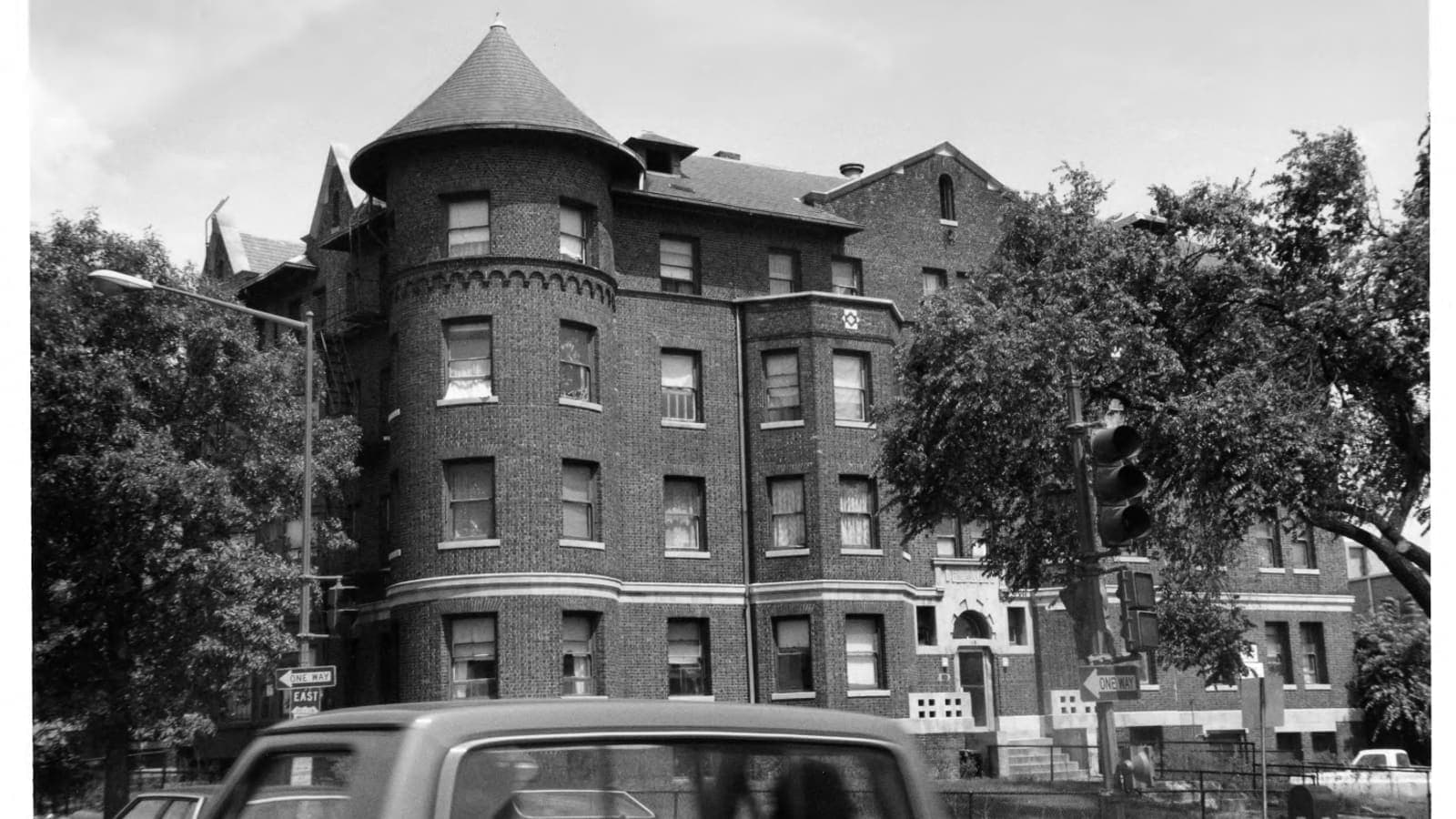 The brick Augusta Apartment Building in Washington, D.C.