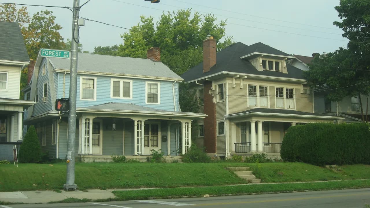 Houses on the 600 block of Forest Avenue in Five Oaks in 2011.