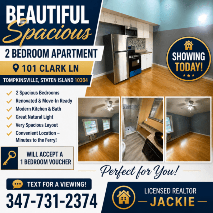 2BR apartment in Staten Island