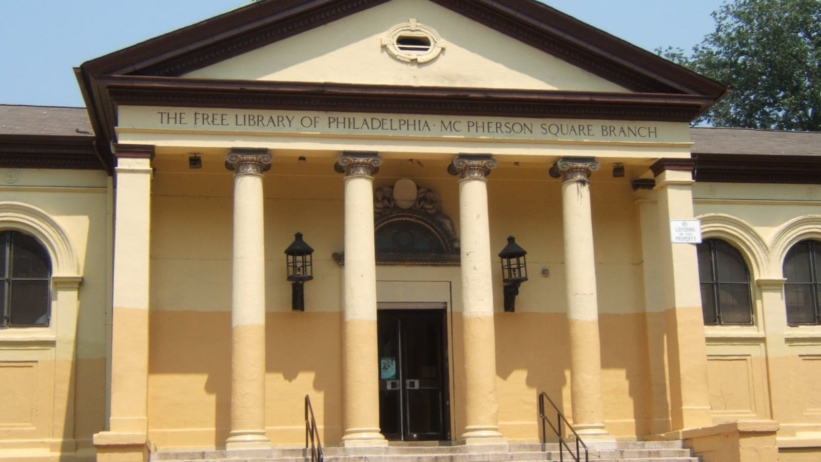 The McPherson Square branch library at 601 East Indiana Avenue in Kensington, Philadelphia
