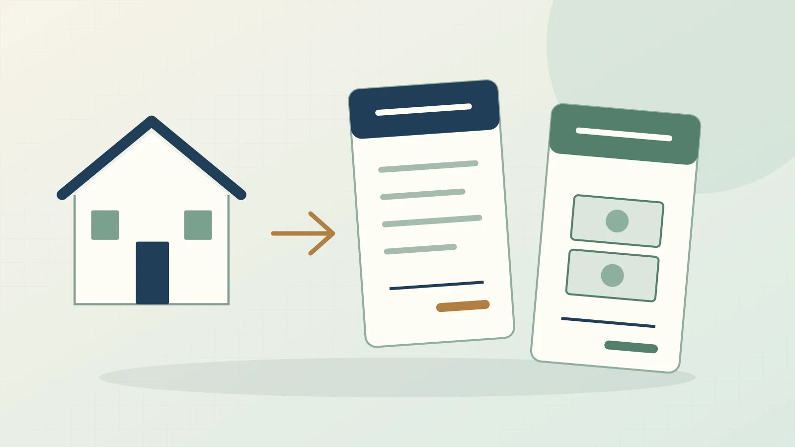 Original illustration of a rental sale with separate records for tax basis and cash proceeds.