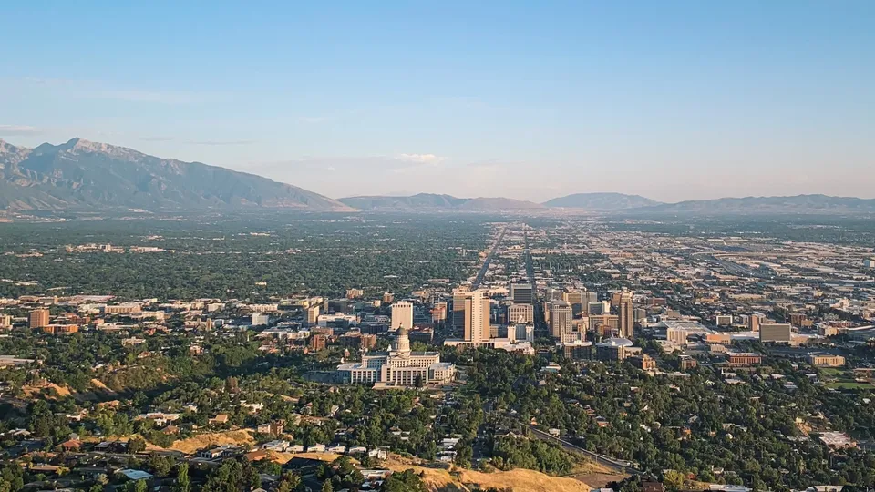 Salt Lake City skyline from Ensign Peak
