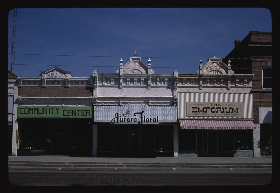Archival streetscape in Aurora, Colorado