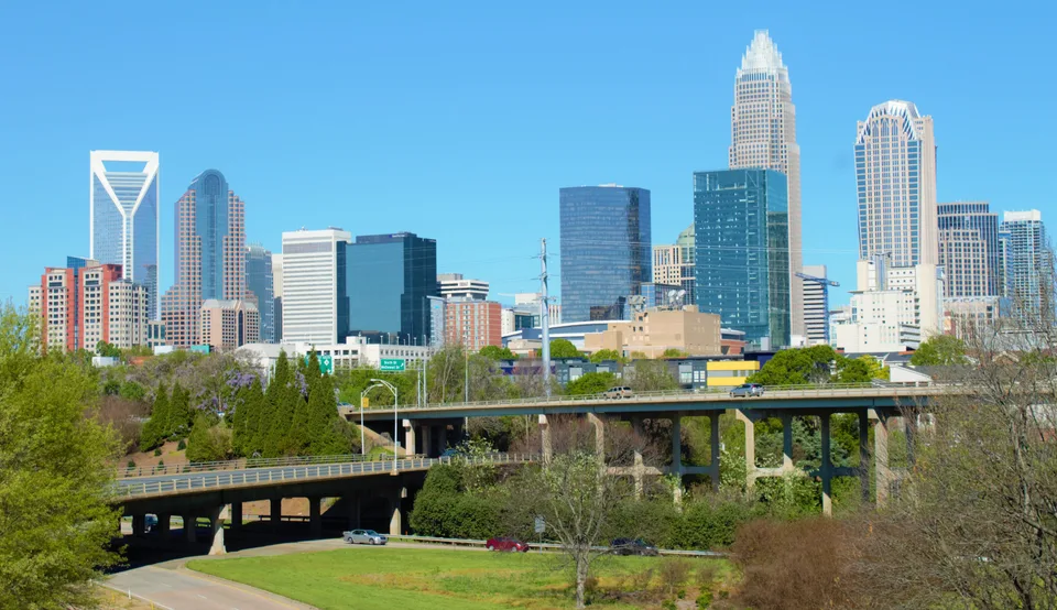 Charlotte skyline in daylight