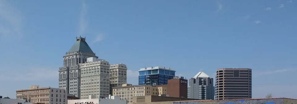 Greensboro skyline viewed from the depot
