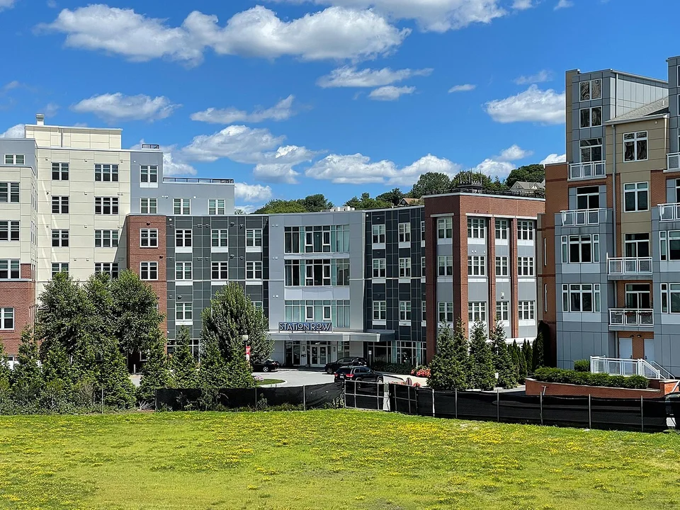 Station Row apartment buildings in Providence.