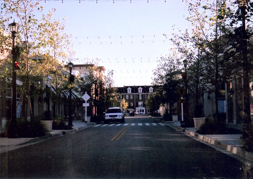 Shops with apartments above at Market Common in Myrtle Beach
