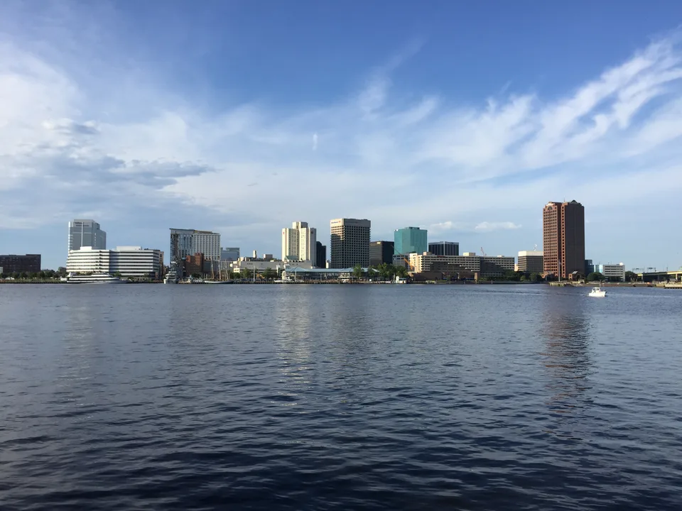 Norfolk skyline across the Elizabeth River